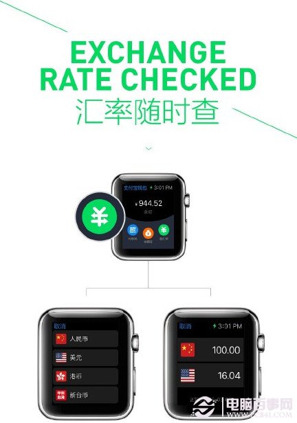 Apple Watch支付宝怎么用 苹果手表支付宝钱包
