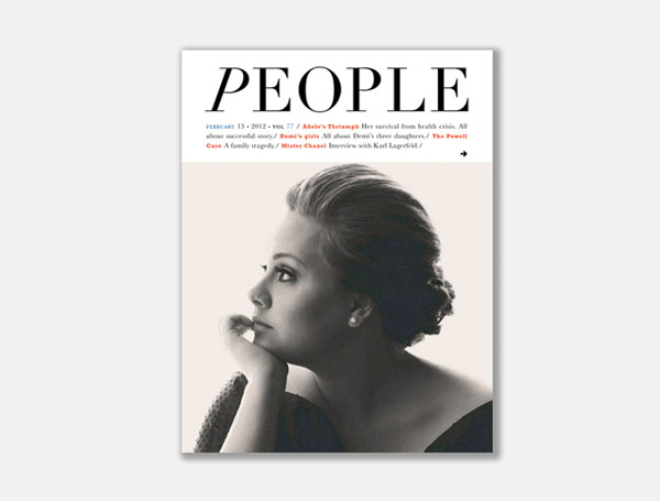 PEOPLE杂志欣赏封面与内页排版设计1