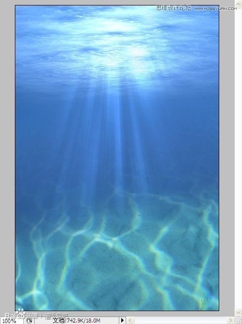Photoshop合成在深海底的美人鱼海报效果10