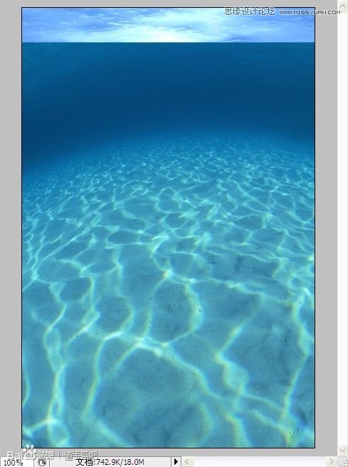 Photoshop合成在深海底的美人鱼海报效果9