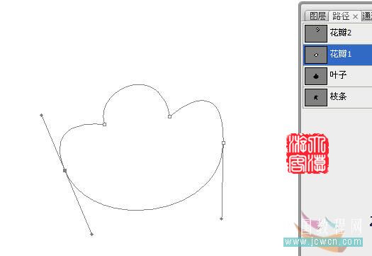 PS鼠绘中国古典水墨牡丹图3