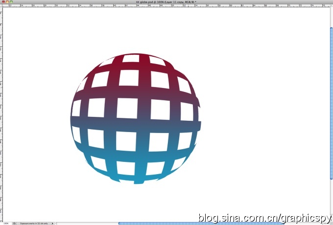 PhotoShop制作一个立体3D编织球体Logo图标教程7