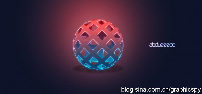 PhotoShop制作一个立体3D编织球体Logo图标教程2