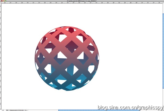 PhotoShop制作一个立体3D编织球体Logo图标教程8