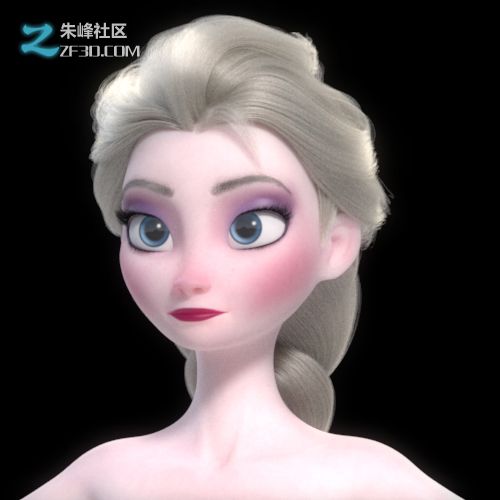 maya重塑冰雪奇缘女主角艾尔莎教程12