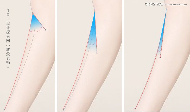 Photoshop巧用钢笔工具给人像美腿抠图6