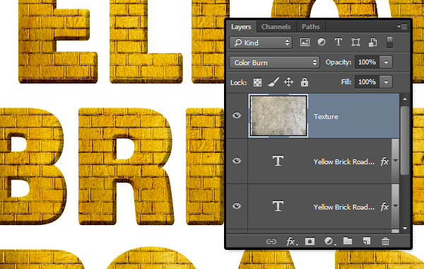 PS教你绘制超逼真的金色砖块字效19