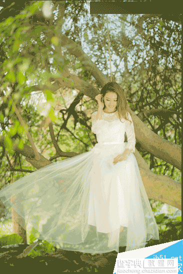 Photoshop调将外景婚纱照调出清新的韩式风格效果4