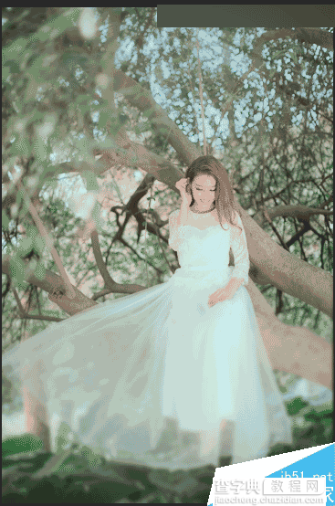 Photoshop调将外景婚纱照调出清新的韩式风格效果7