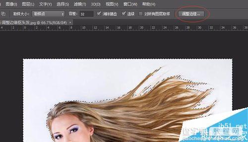 用Photoshop抠出美女飘逸的长发2