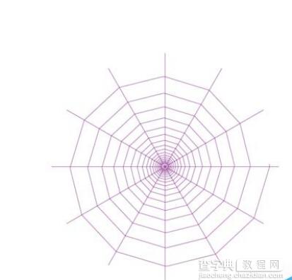 AI绘制比较复杂的蜘蛛网图案11
