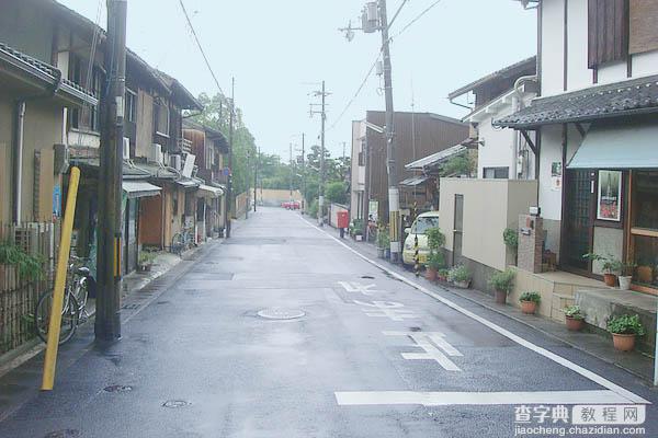 Photoshop制作清新的淡青色日系街道图片17