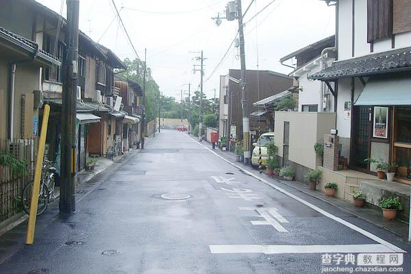Photoshop制作清新的淡青色日系街道图片14