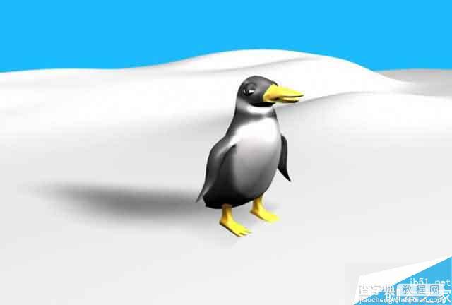 MAYA nurbs无缝建模打造一只可爱的企鹅1
