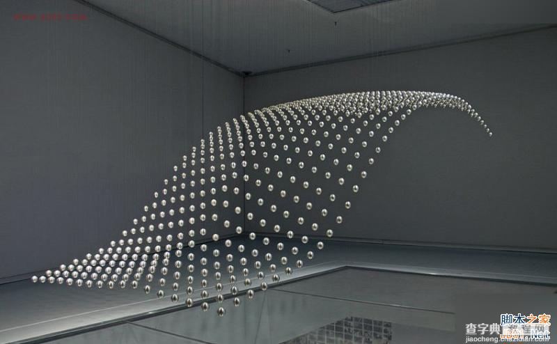 3DMAX制作悬浮球体艺术动态雕塑效果1