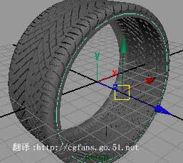 Maya Nurbs 建模命令制作汽车轮胎21