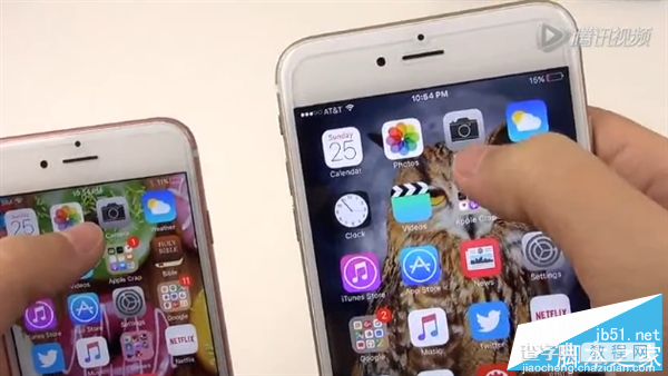 [视频]苹果6S Plus对比iPhone 6S:卡到爆！4
