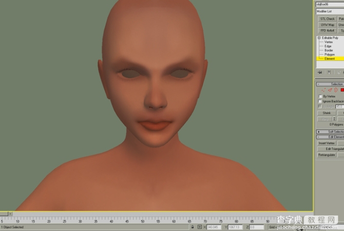 3D光头女模脸部贴图教程4