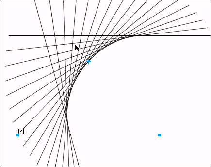 Fireworks绘制直线线条规律旋转出的网状特效4