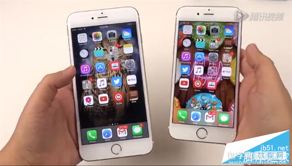 [视频]苹果6S Plus对比iPhone 6S:卡到爆！1