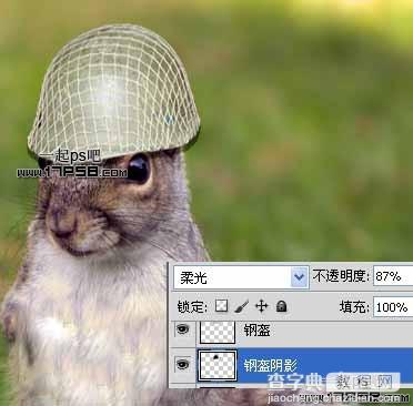 photoshop合成滑稽的松鼠士兵6