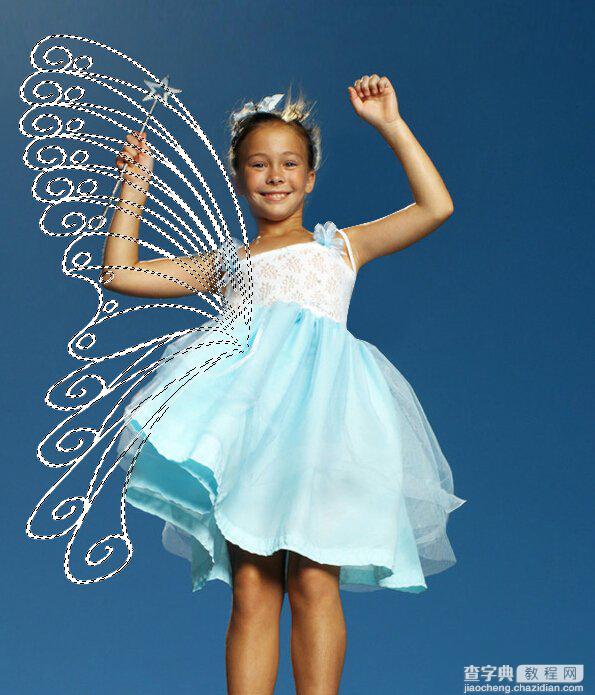 Photoshop快速为小女孩加上梦幻的天使翅膀6
