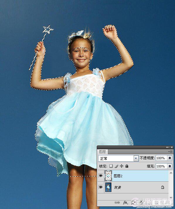 Photoshop快速为小女孩加上梦幻的天使翅膀4