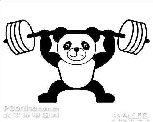 Flash实例教程：熊猫也能举重27