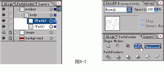用Illustrator制作红色风格的2004猴年贺卡8
