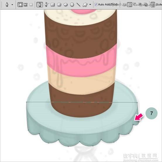 Photoshop绘制甜美精致的巧克力蛋糕教程21