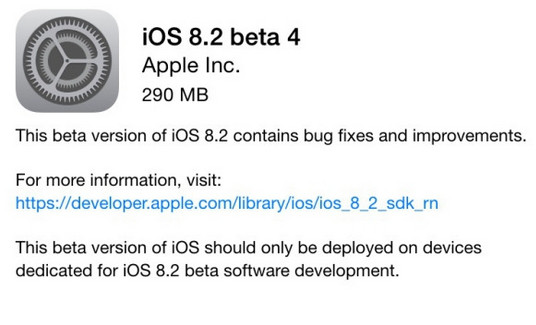 iOS 8.2 Beta4发布了什么1