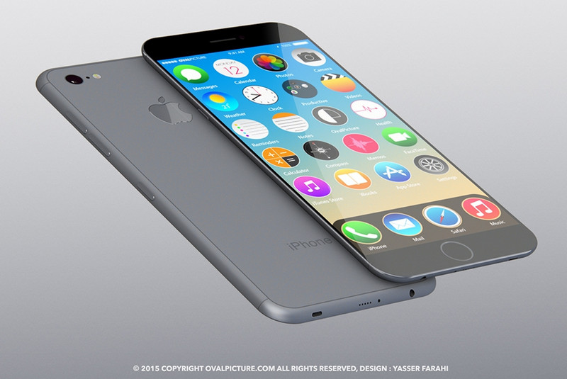iPhone 7炫图再现 五彩色+无线充电7