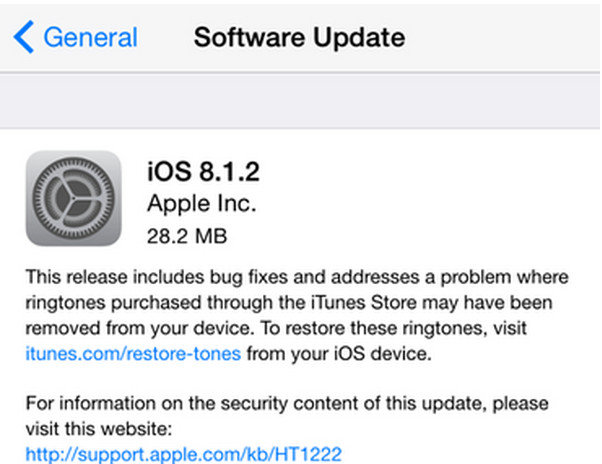 iOS 8.1.2解决铃声错误等Bug1