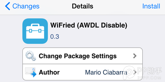 安装iOS8.1越狱Wi-Fi修复插件WiFried需注意1