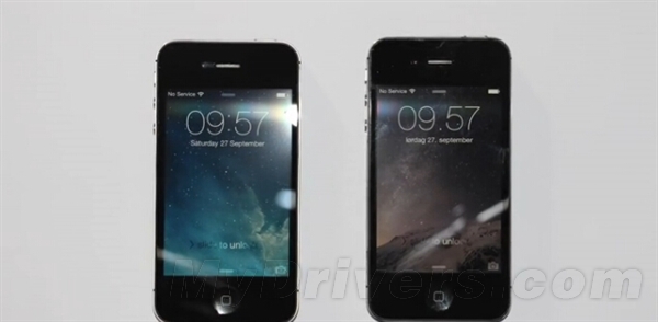 iPhone 4S下iOS 8.0.2对比7.1.21