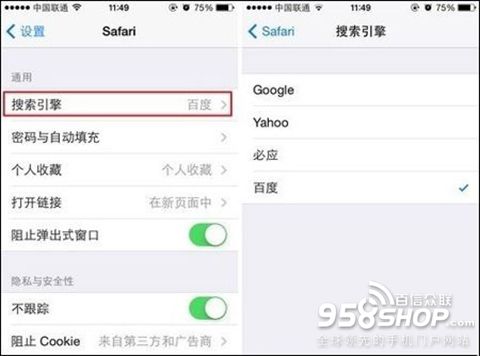 怎样更改苹果手机默认搜索引擎2