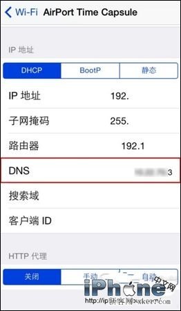 iOS设备上的DNS修改方法3