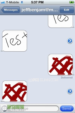iPhone4S发送涂鸦SMS短信的方法3
