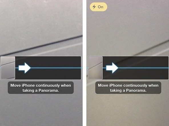 iPhone5全景拍摄时如何开启闪光灯1