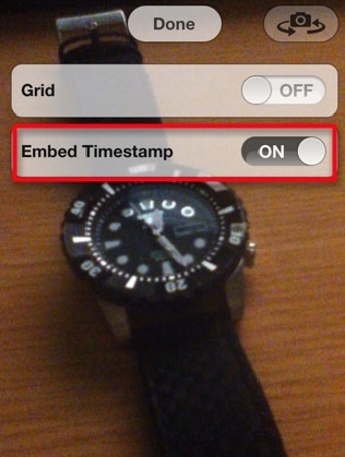 iphone拍照显示时间方法3