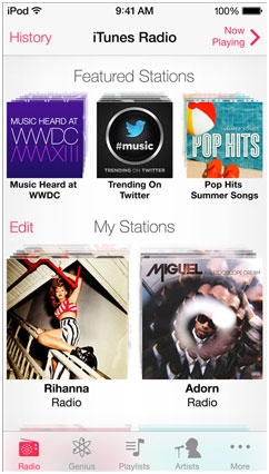 IOS7 iTunes Radio全新流媒体服务1