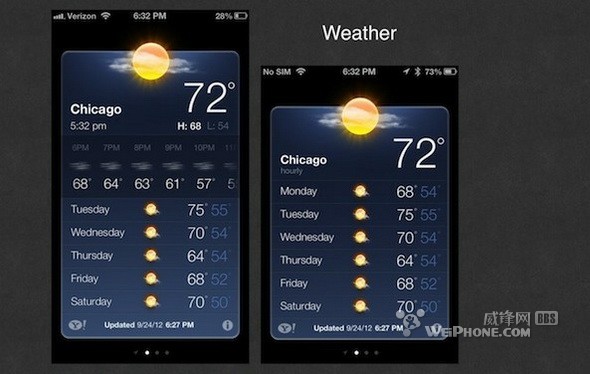 iPhone5与iPhone4S原生应用显示对比3