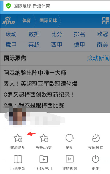 uc浏览器安卓版怎么存书签3