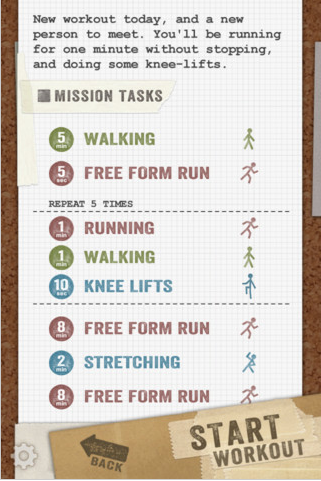 制定锻炼计划“Zombies，Run！5K Training”应用2