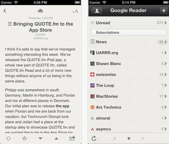 没有Google Reader让6款软件替代4
