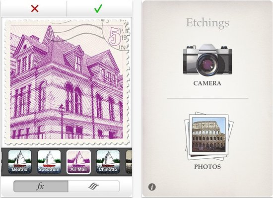 蚀刻风图片处理软件Etchings：把照片变成邮票1