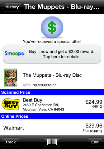 比价应用Smoopa登陆iOS平台 提供更划算的买卖2