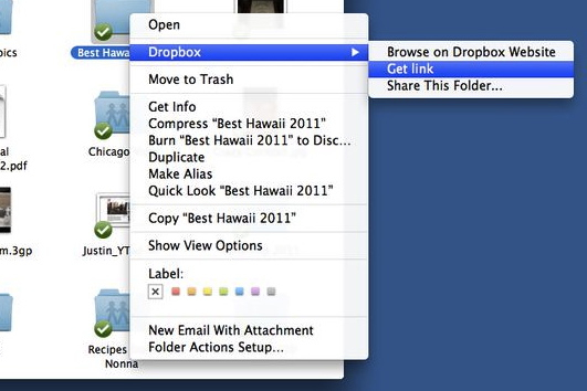 Dropbox给任何文件和文件夹增加公开分享链接功能2