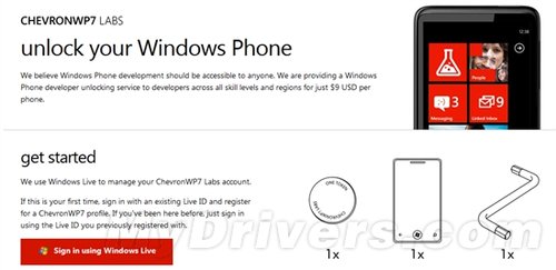 微软发布官方Windows Phone解锁工具1
