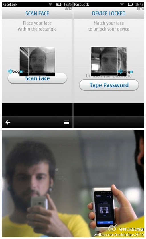 诺基亚人脸识别手机解锁的软件：Facelock1